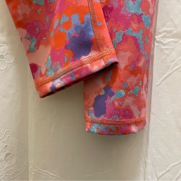 Daily Practice Anthropologie Liana High Rise Printed Leggings Pink Size small - Picture 7 of 11